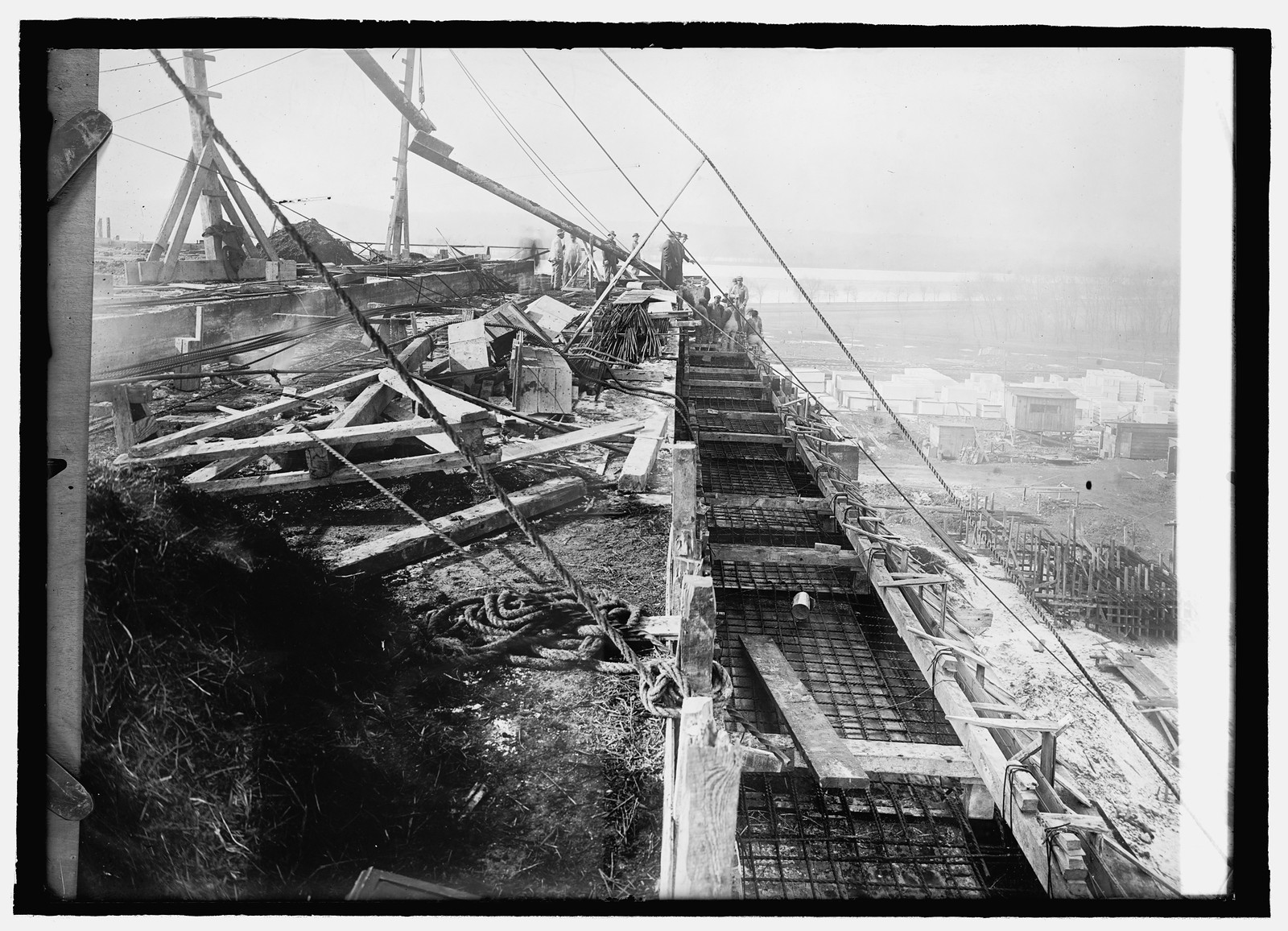 Lincoln Memorial under const., January, 1915, 1915 January. — historic photograph