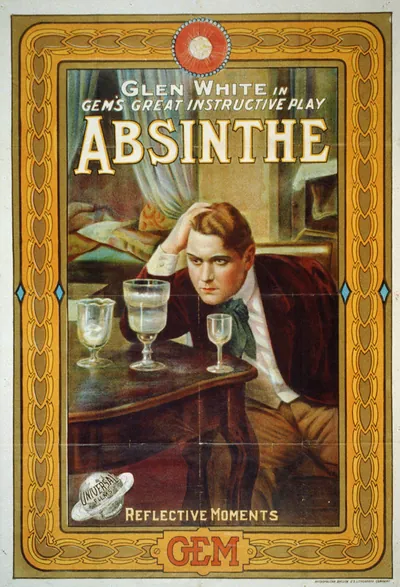 Glen White in Gem's great instructive play, Absinthe--Reflective moments / Metropolitan Division, U.S. Lithograph Company.