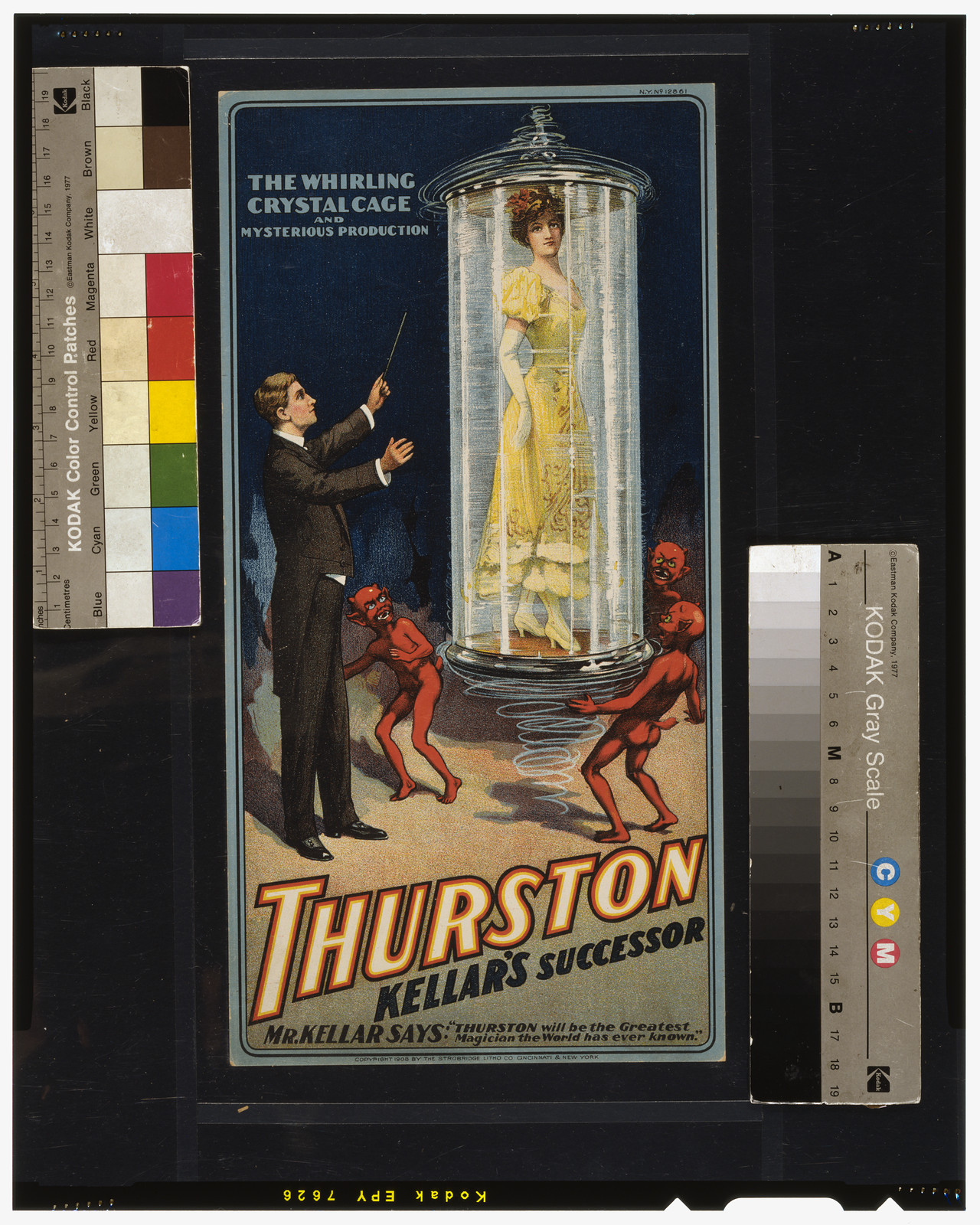 Thurston Kellar's successor., Cincinnati ; New York : Strobridge Litho. Co., c1908. — vintage poster