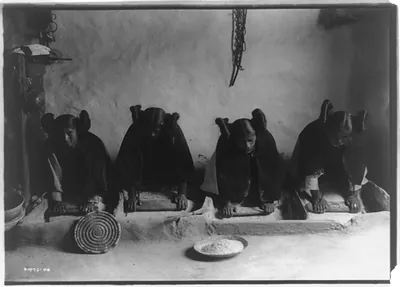 The mealing trough--Hopi