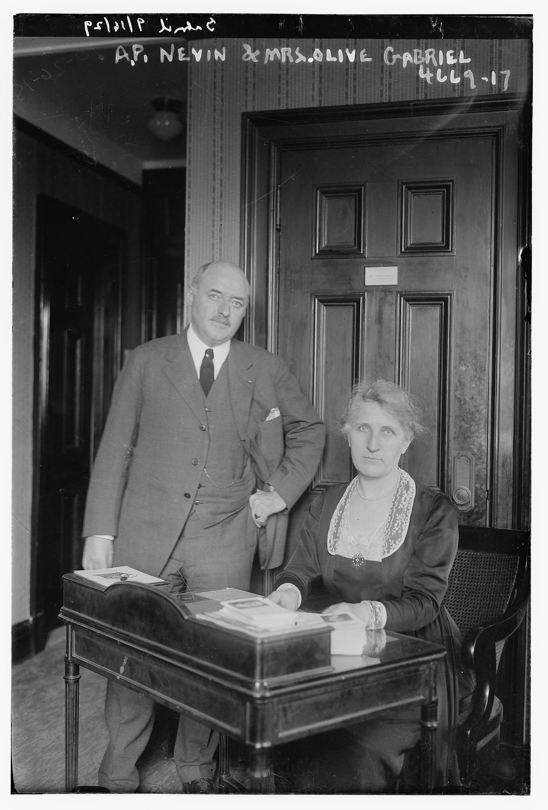 A.P. Nevin & Mrs. Olive Gabriel, n/a — historic photograph
