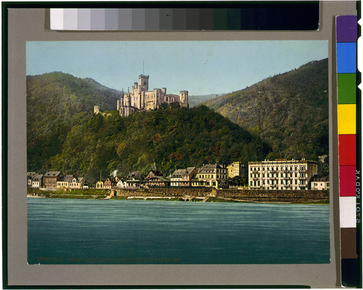 Rhein--Schloss Stolzenfels mit Capellen, [between 1890 and 1900] — historic print