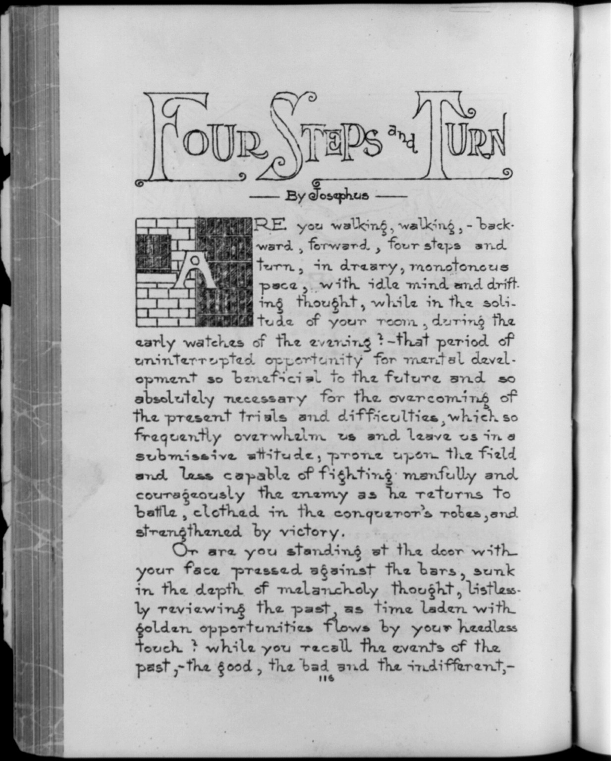 [Hand-cut contents and op-ed pages from the Mentor, Massachusetts state prison], 1910 July. — historic photograph