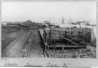 Stoneman Station, Va. on Acquia Creek and Fredericksburg R.R.Brandy Station, Va. on Aquia Creek and Fredericksburg R.R.