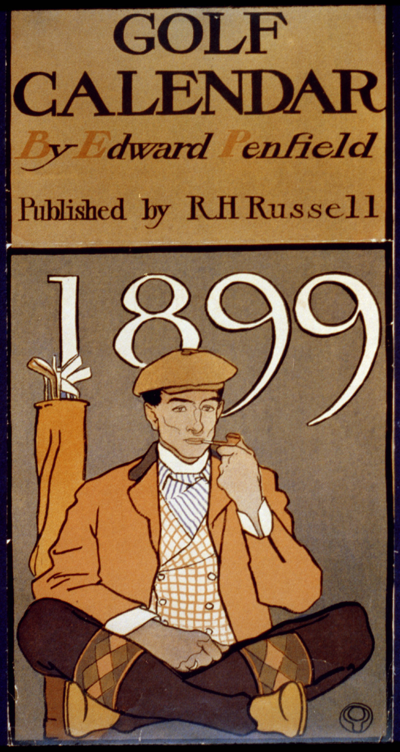 Golf Calendar, 1899 — vintage poster