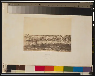 Jérusalem, enceinte du temple--Vue générale de la face Est Pl. 3 / Aug. Salzmann.