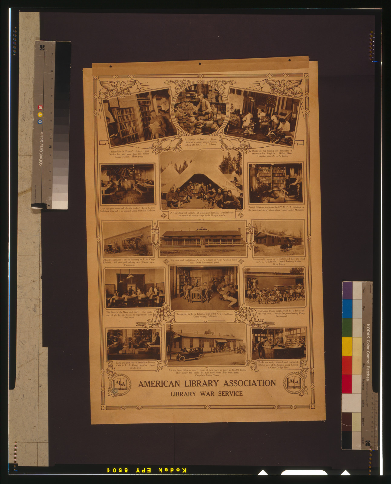 American Library Association, Library War Service, [1918] — vintage poster
