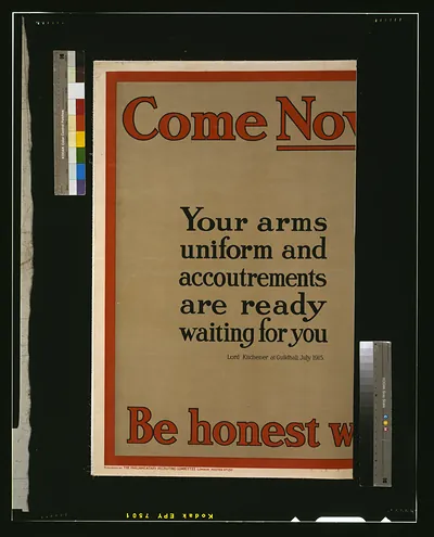 Come now. Be honest with yourself / P.J.W. ; printed by David Allen & Sons Ld., Harrow, Middlesex.