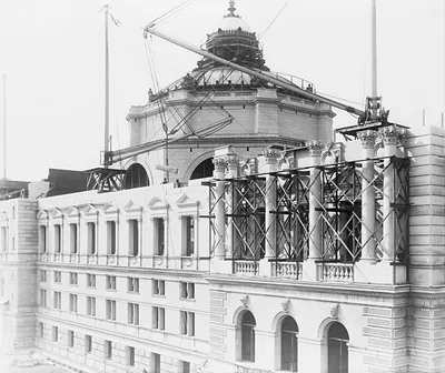 Construction of Dome, Jefferson Building, Library of Congress