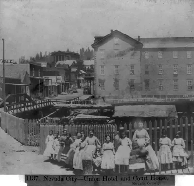 Nevada City - Union Hotel and Court House, Nev. County