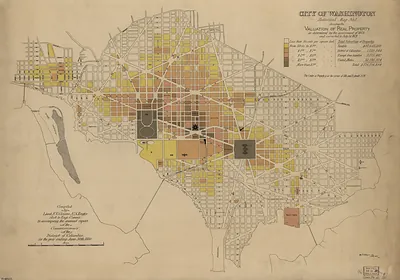 City of Washington, Statistical Map No. 1, Valuation of Real Property