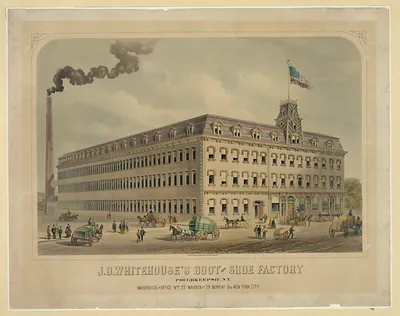 J.O. Whitehouse's Boot & Shoe Factory, Poughkeepsie NY