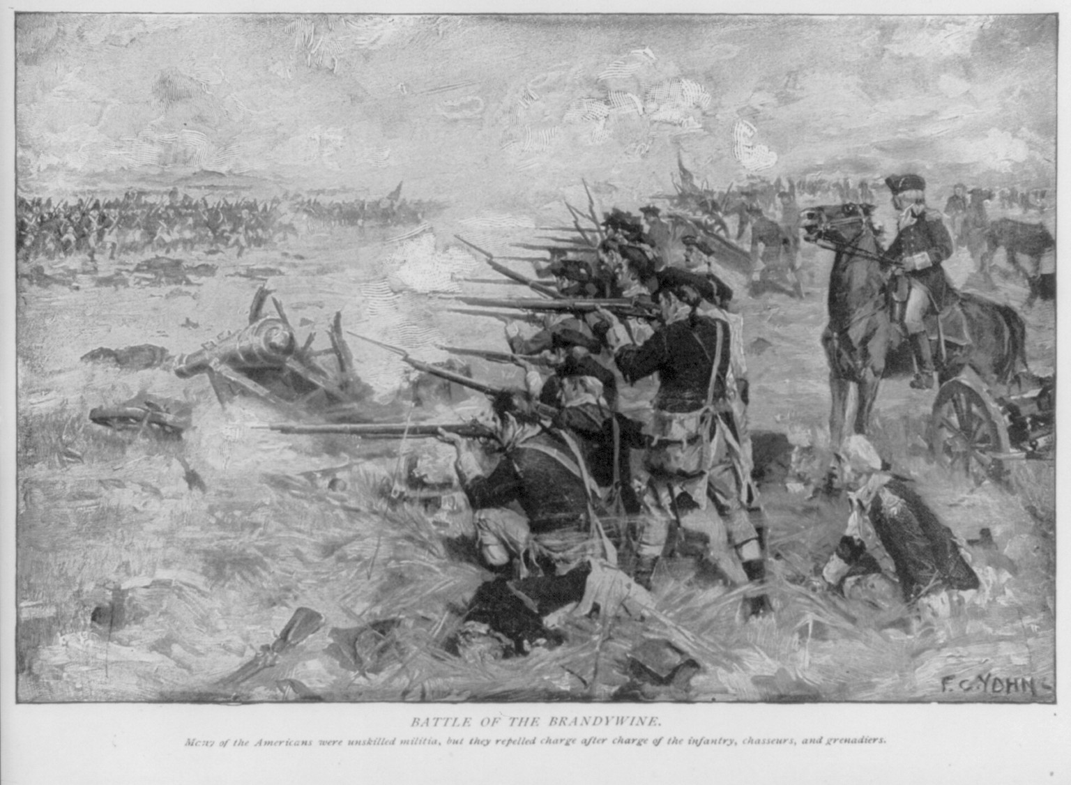 Battle of the Brandywine, 1photomechanical print : halftone. — historic print