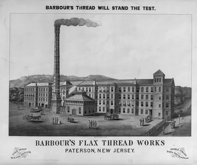 Barbour's flax thread works. Patterson, New Jersey