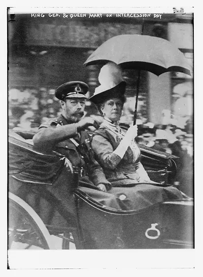 King Geo. And Queen Mary on Intercession Day