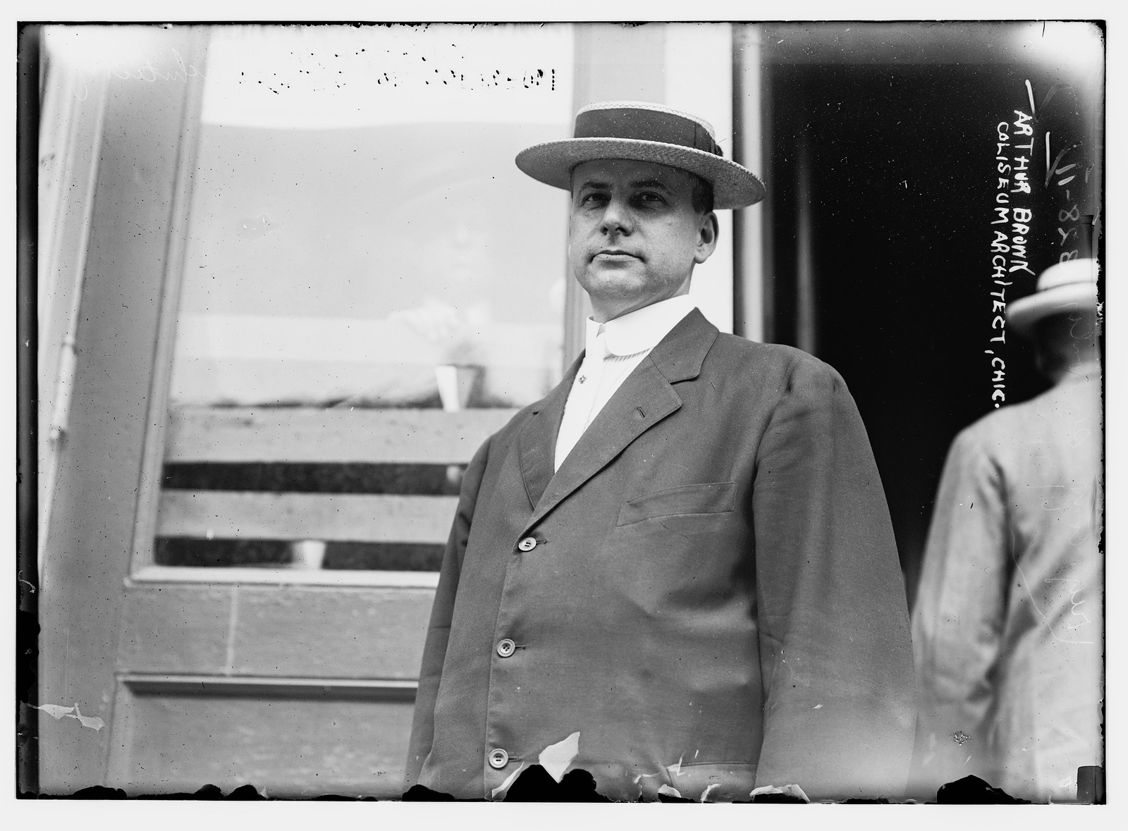 Arthur Brown, Coliseum Architect, Chicago, 6/17/1912. — historic photograph