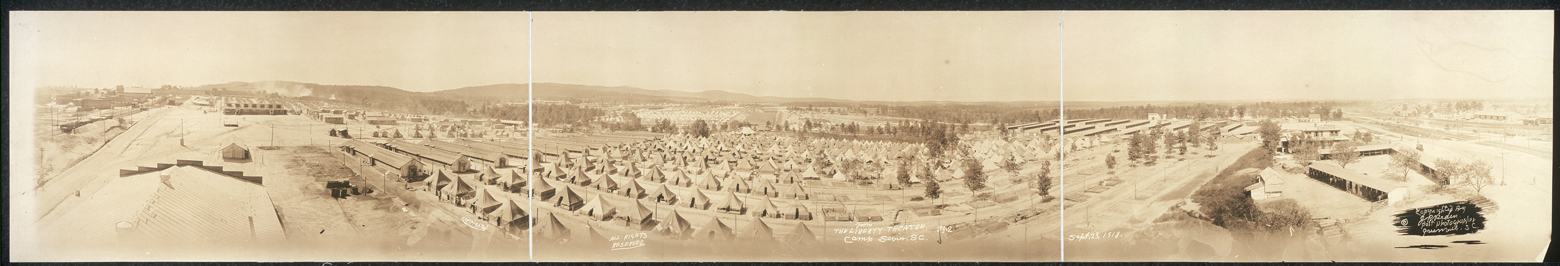 Liberty Theatre 2 Camp Sevier, South Carolina, 1918, 1918 — historic image