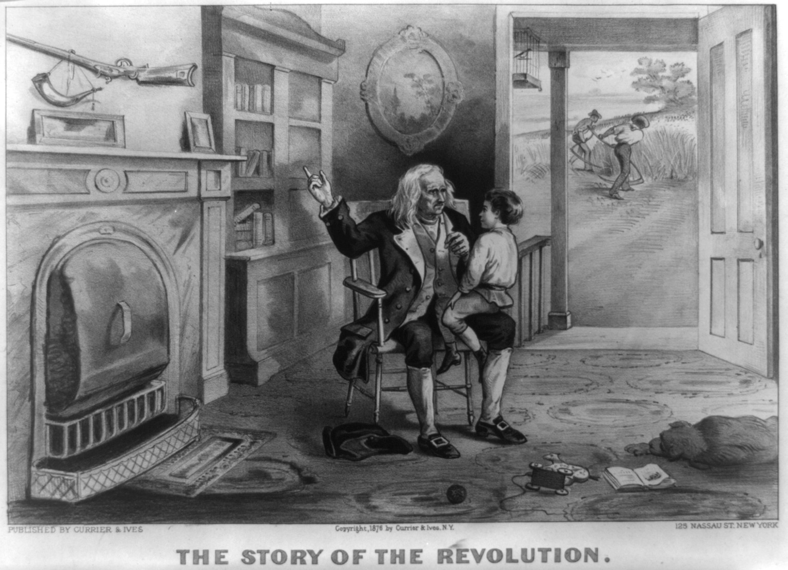 The story of the revolution, New York : Published by Currier & Ives, c1876. — antique lithograph