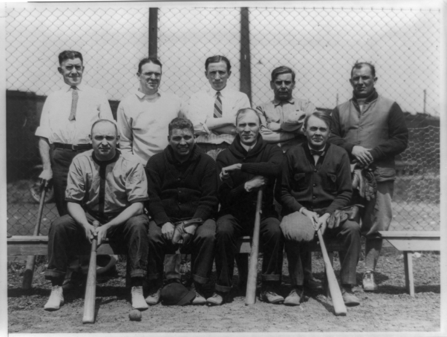 [Members of the Republican baseball team of the House of Representatives], [1927 April?] — historic photograph