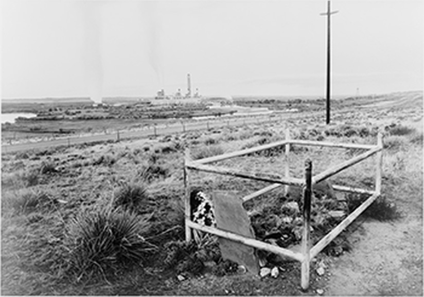A.H. Unthank grave, power plant and trailsite, Douglas County, Wyoming — historic photograph