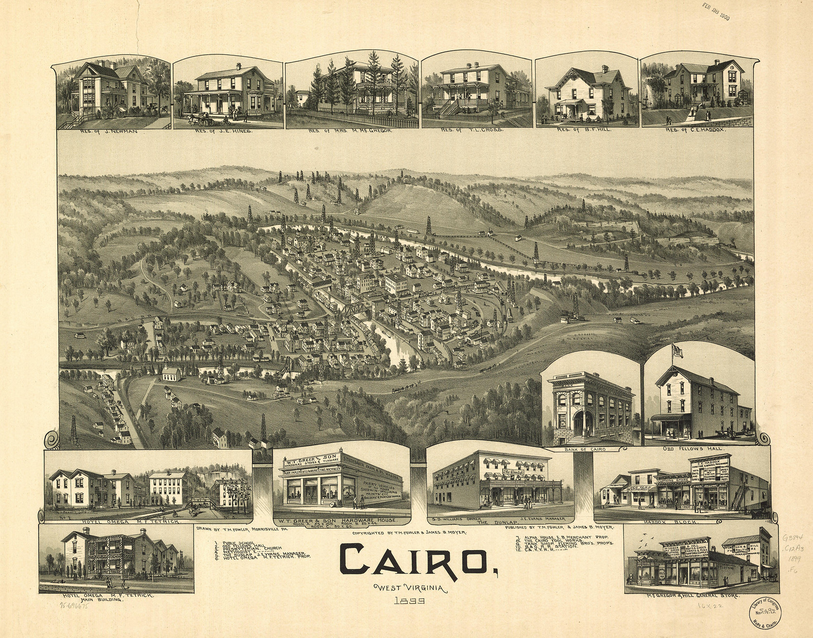 Cairo, West Virginia, 1899, 1899 — antique map