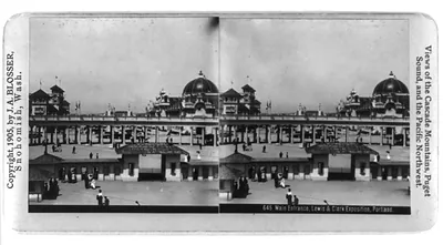 Main entrance, Lewis & Clark Exposition, Portland, Ore.