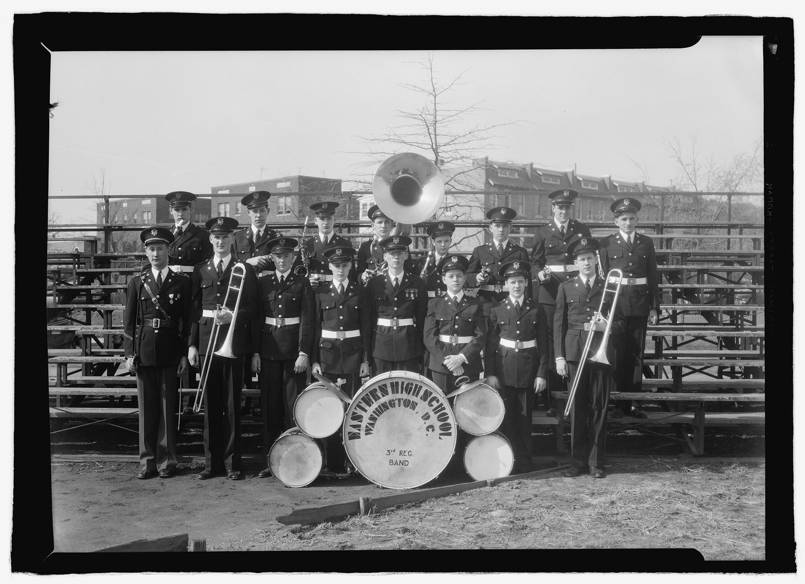 Western High School Band, [between 1909 and 1940] — historic photograph