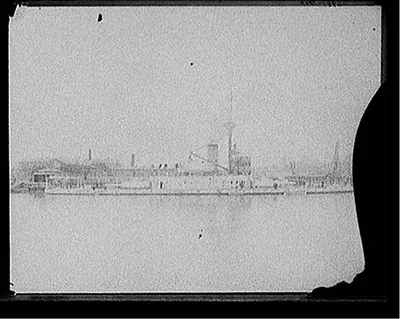 [U.S.S. Terror (armored monitor) being fitted out at Brooklyn Navy Yard]
