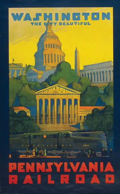 Pennsylvania Railroad - Washington, the city beautiful / Grif Teller.