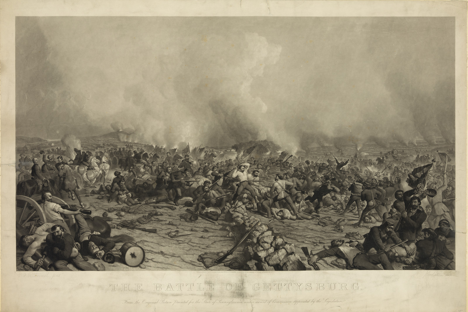 The Battle of Gettysburg — historic image