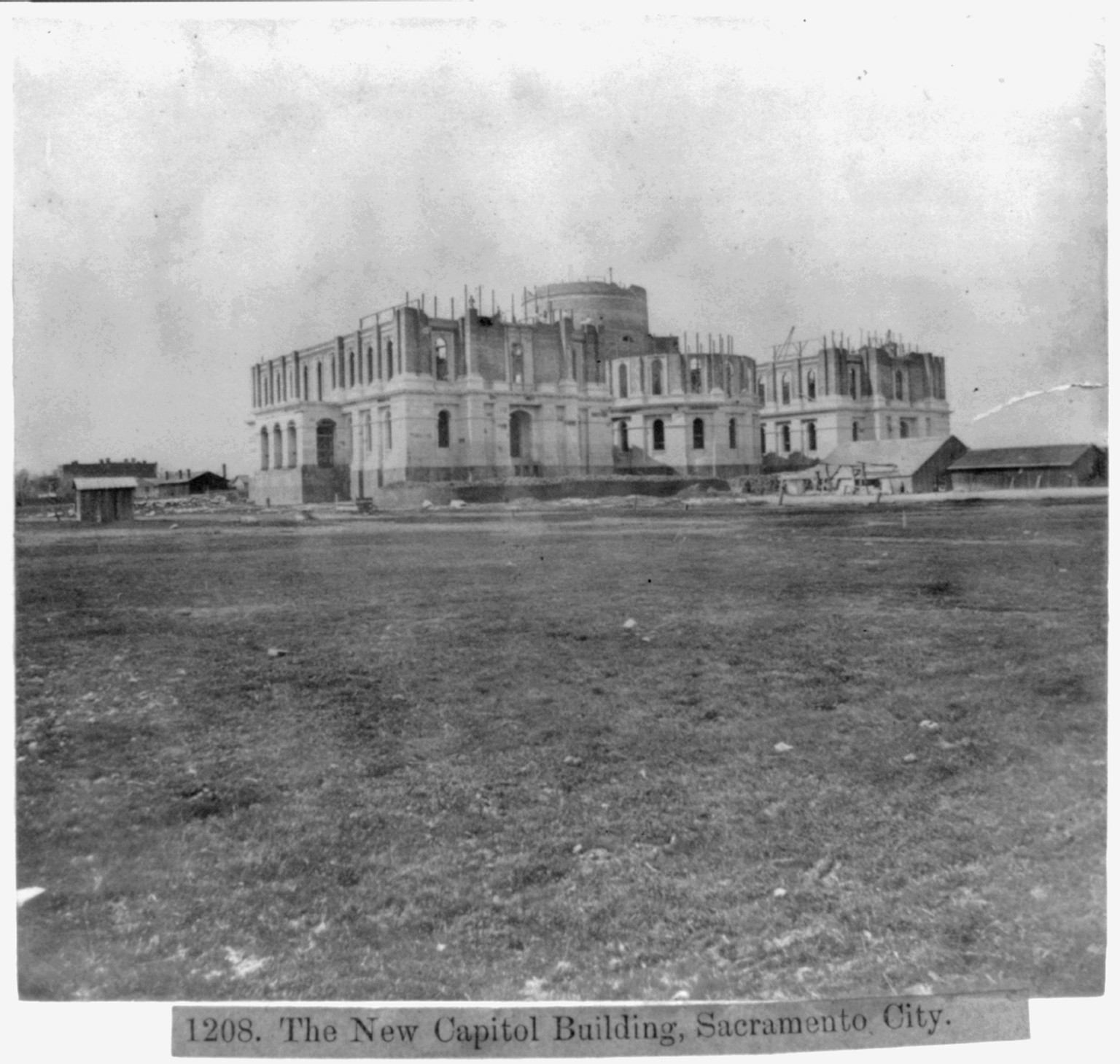 The New Capitol Building, Sacramento City, [published 1866] — historic photograph