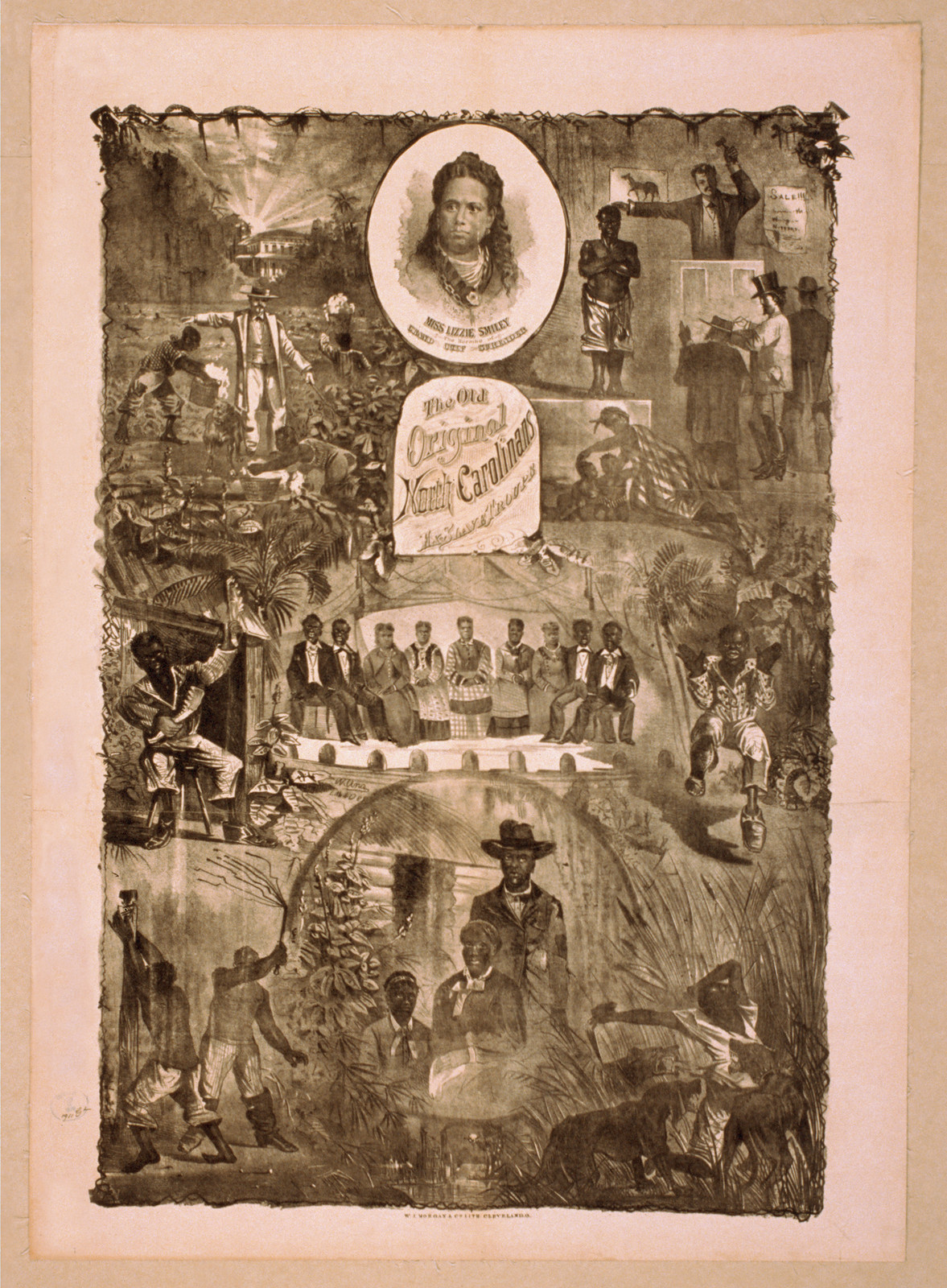 The Old Original North Carolinans Ex-slave Troupe, 1876 — vintage poster