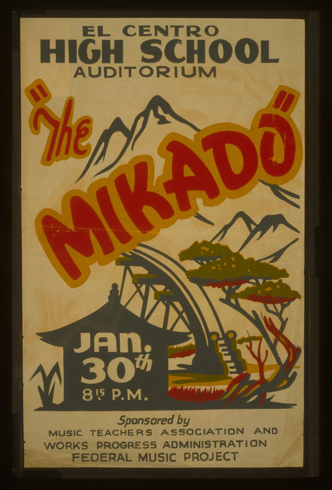 The Mikado, 1936 — vintage poster