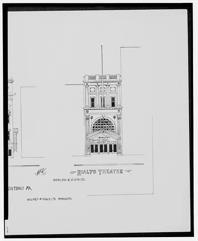 [Orpheum Theatre, N. 6th St. and Lindon St., and Rialto Theatre, Hamilton St. and N. 10th St., Allentown, Pennsylvania] / AFD 1928.