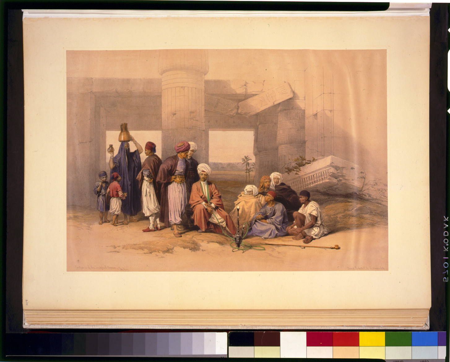 Entrance at the Temple of Amun--Thebes / David Roberts, R.A., [published between 1846 and 1849] — antique lithograph