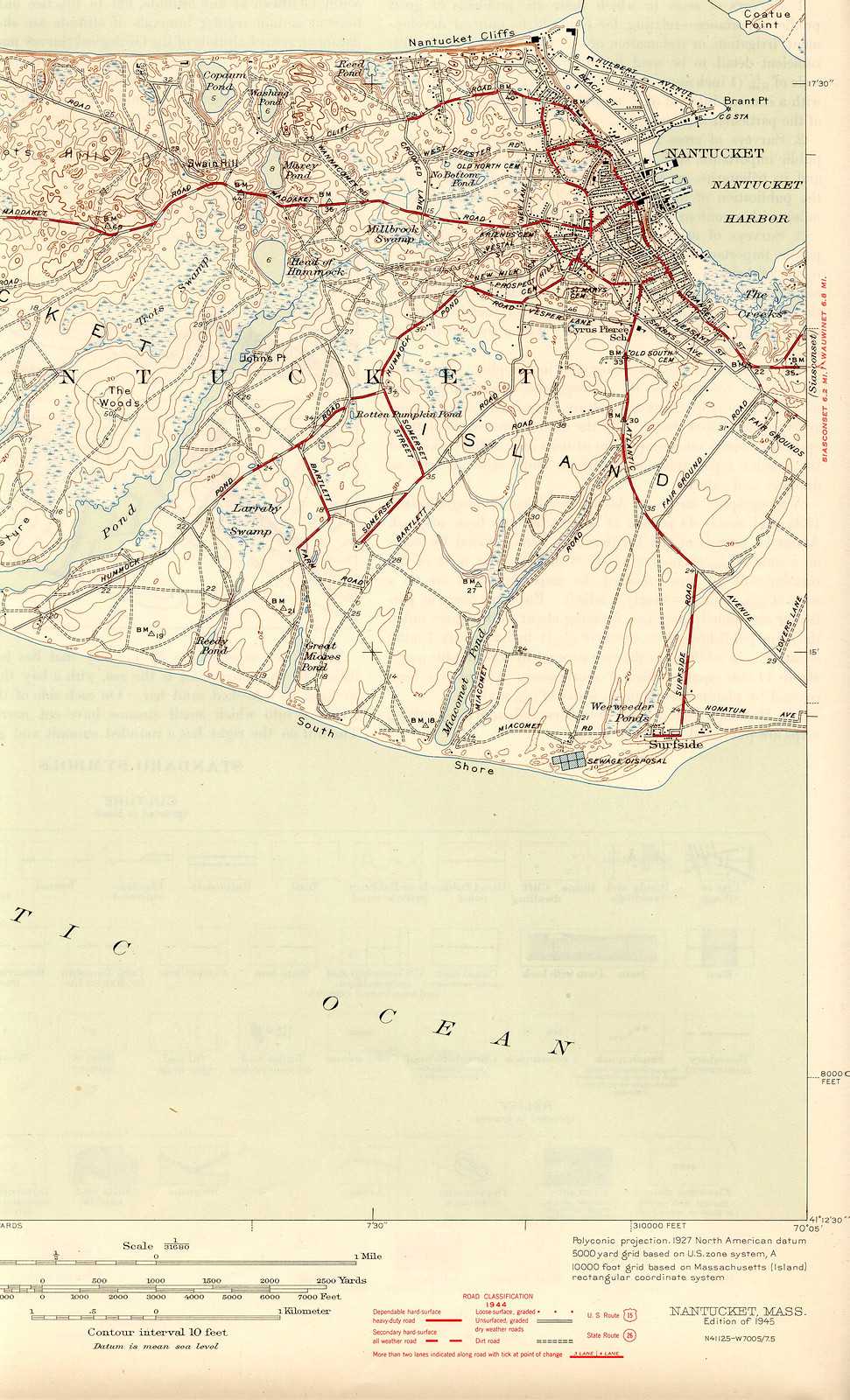 nntc 45 se, Massachusetts — antique map