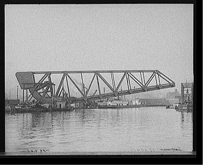 [Cleveland, Ohio, lift bridge]