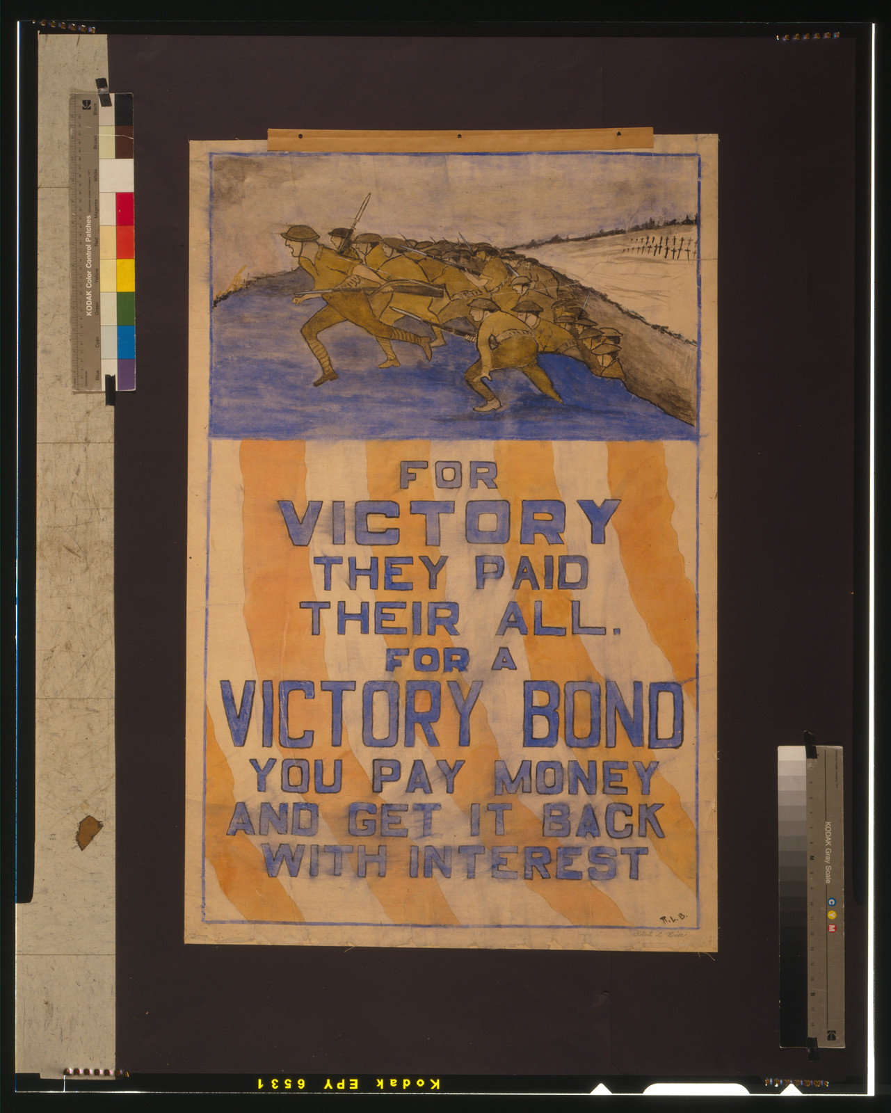 For victory they paid their all--For a Victory Bond you pay money and get it back with interest / R.L.B., [1917?] — vintage poster