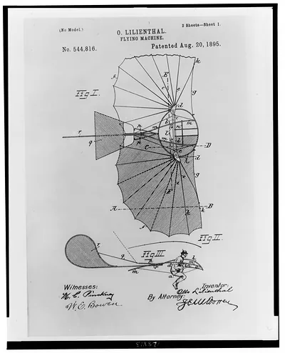 O. Lilienthal - flying machine Patented Aug. 20, 1895.