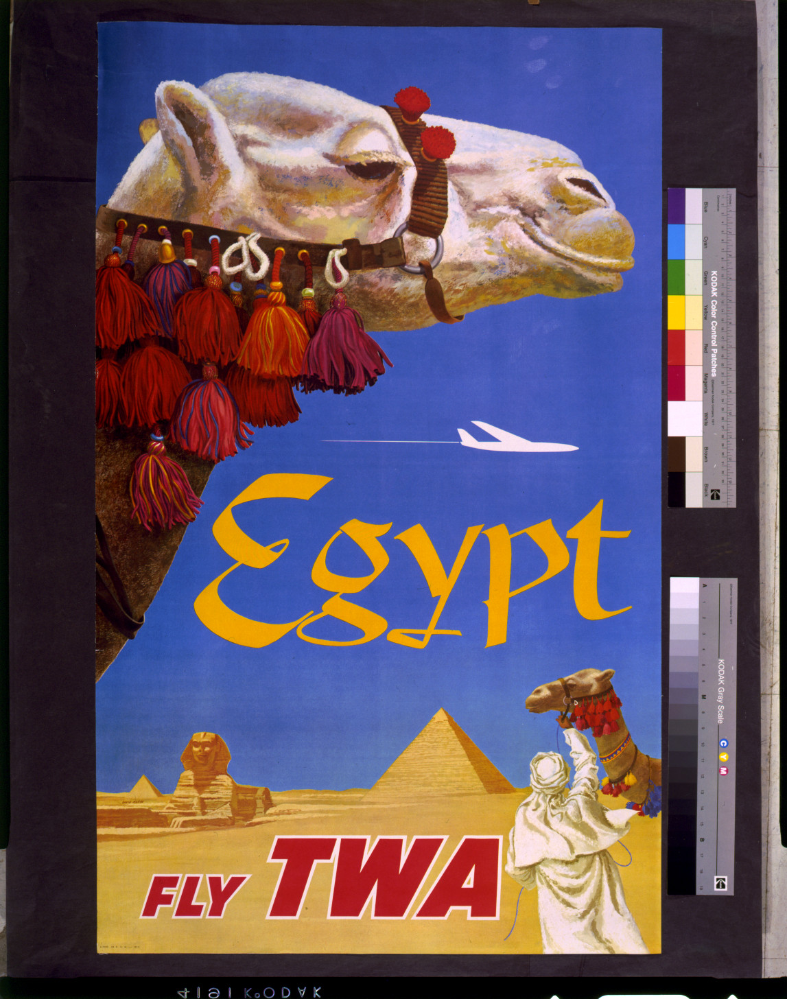 Egypt. Fly TWA / David Klein., [196-] — vintage poster