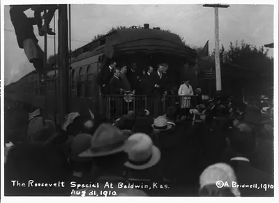 The Roosevelt Special at Baldwin, Kansas - Aug. 31, 1910