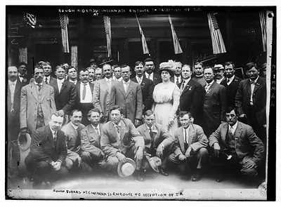 Rough riders at Cincinnati, enroute to reception of T.R.