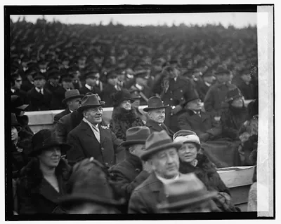 Crowd of spectators at a stadium football game