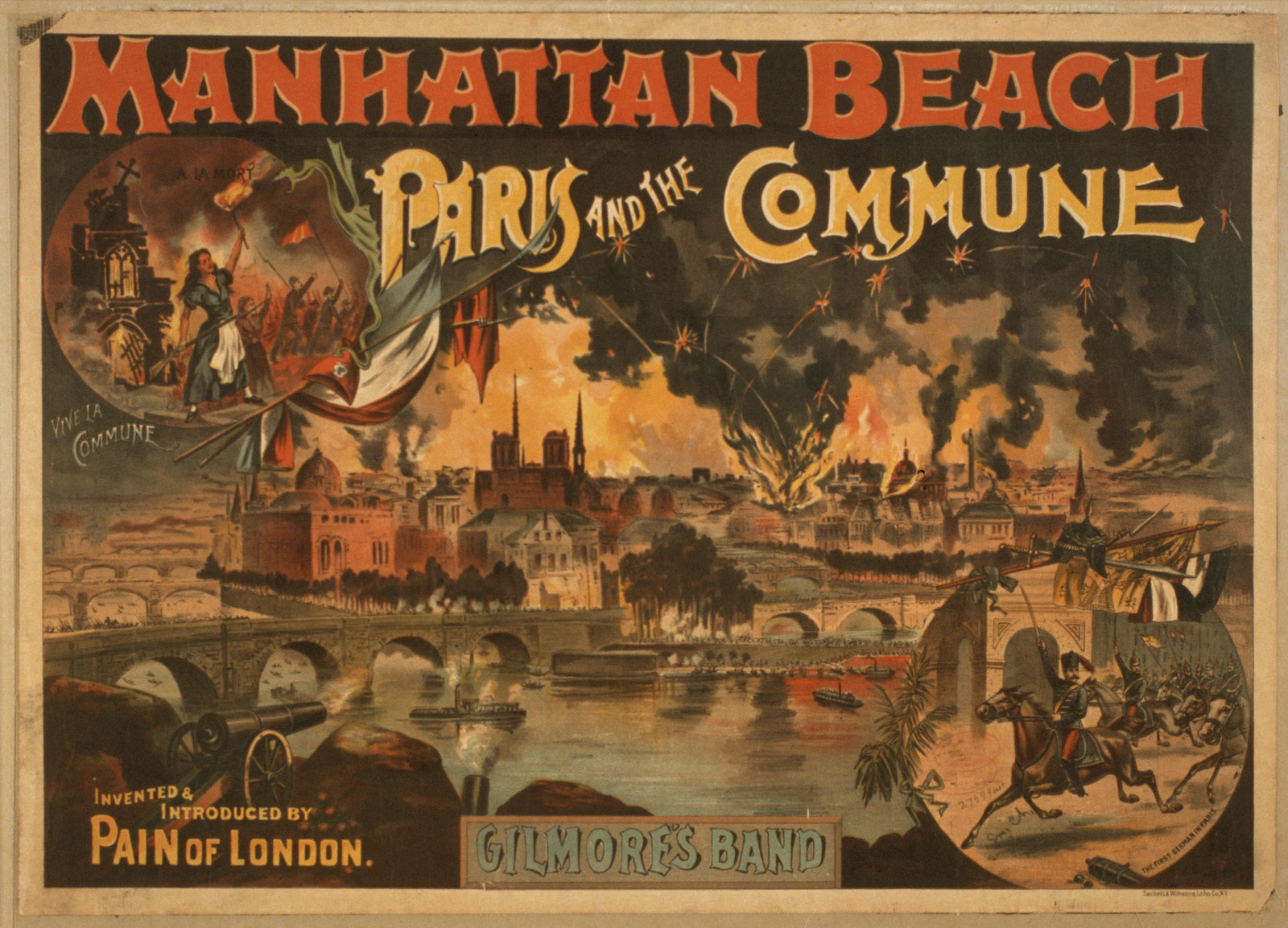 Paris and the Commune, 1891 — vintage poster