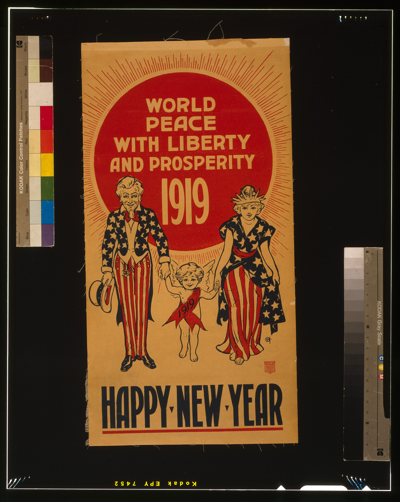 World peace with liberty and prosperity--1919--Happy new year, [S.l. : s.n., 1918] — vintage poster