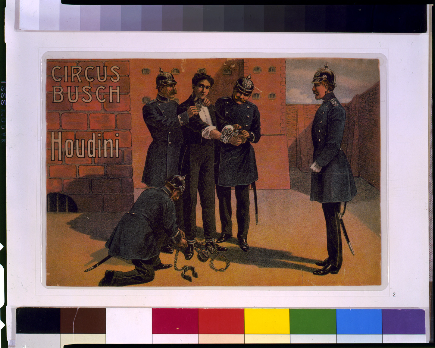 [Houdini and the circus], 1908 — vintage poster