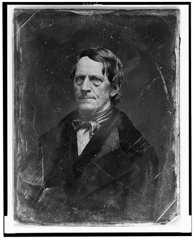 Daguerreotype portrait of an unidentified man, bust length