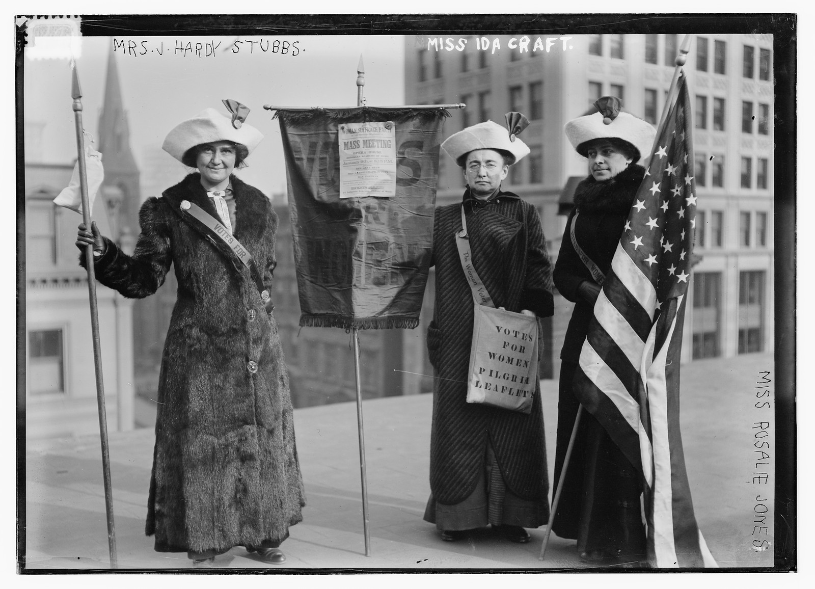 Mrs. Rosalie Jones and Mrs. J. Hardy Stubbs and Miss Ida Craft, n/a — historic photograph