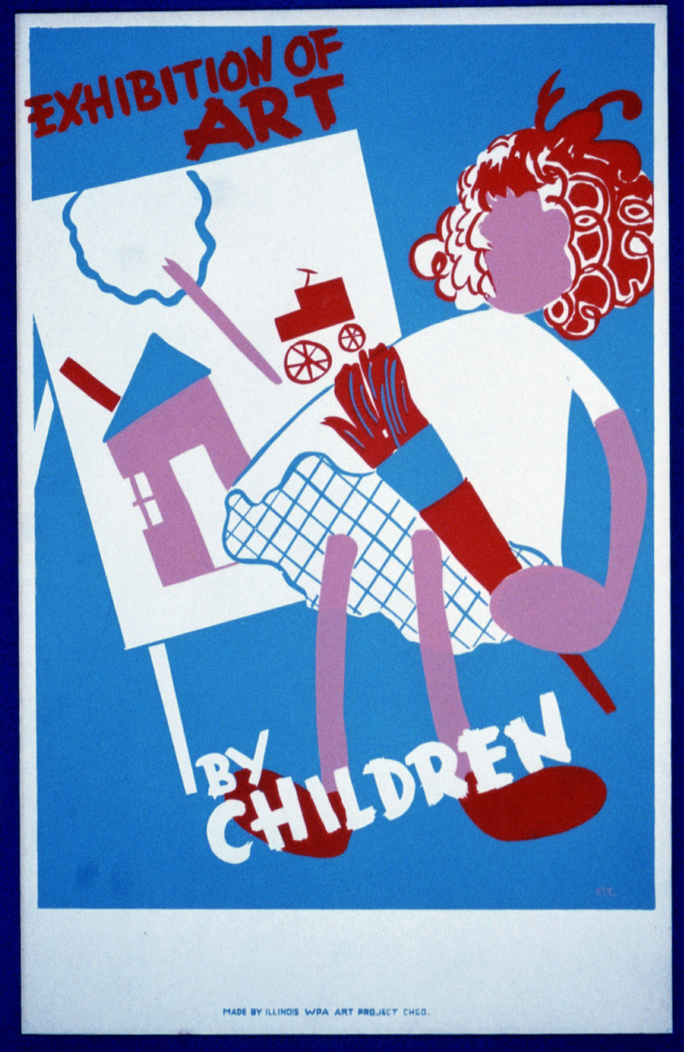 Exhibition of art by children / ET., 1936 — vintage poster