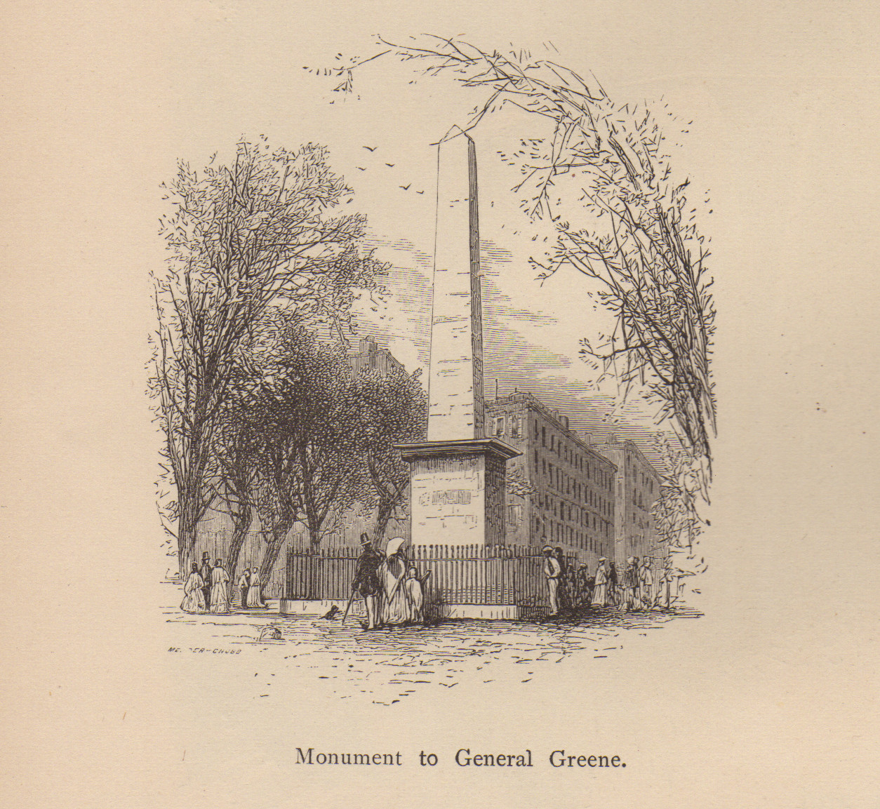Monument to General Greene — historic image